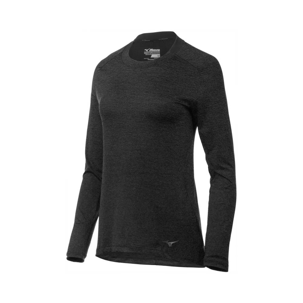 Mizuno Women's Alpha Long Sleeve Tops Black (421931-OCW)